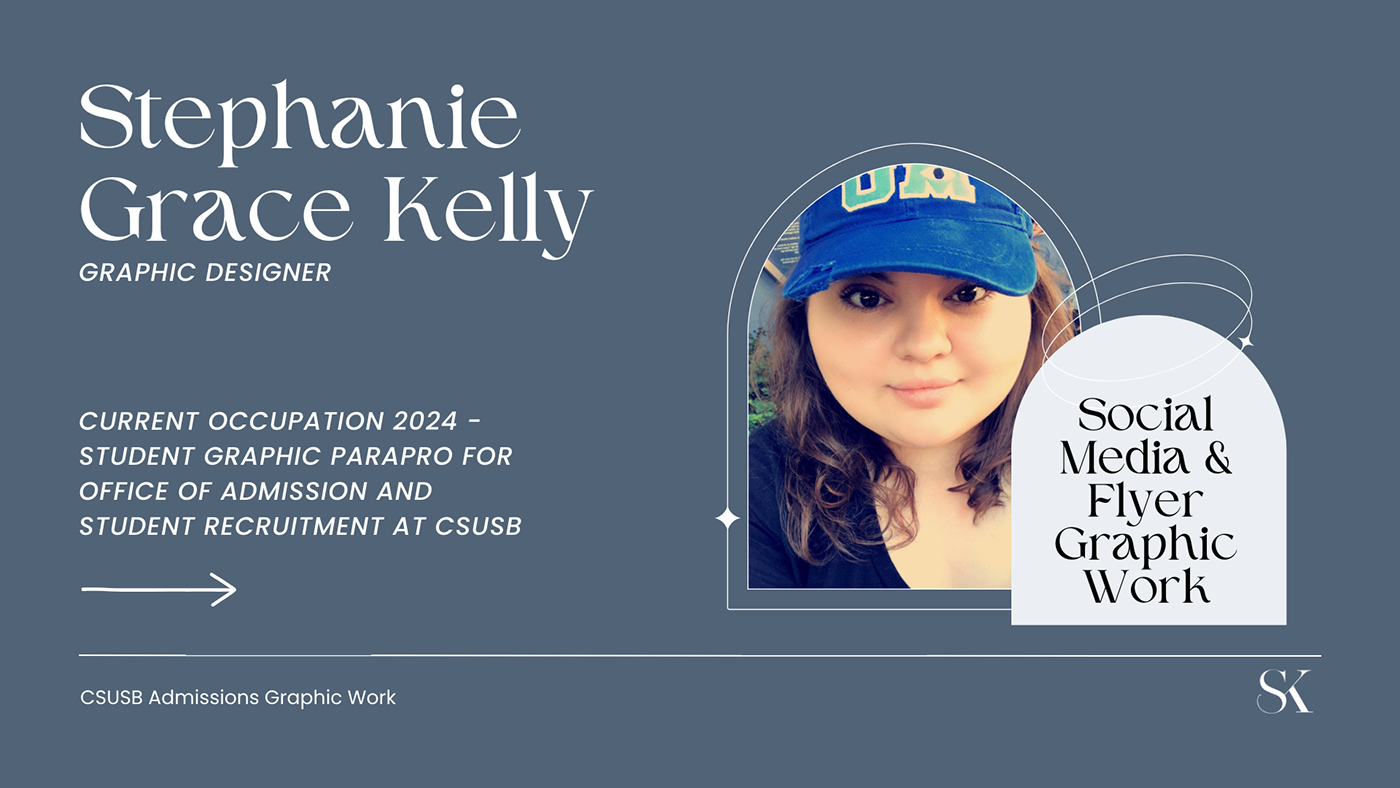 CSUSB student graphic paraprofessional work samples